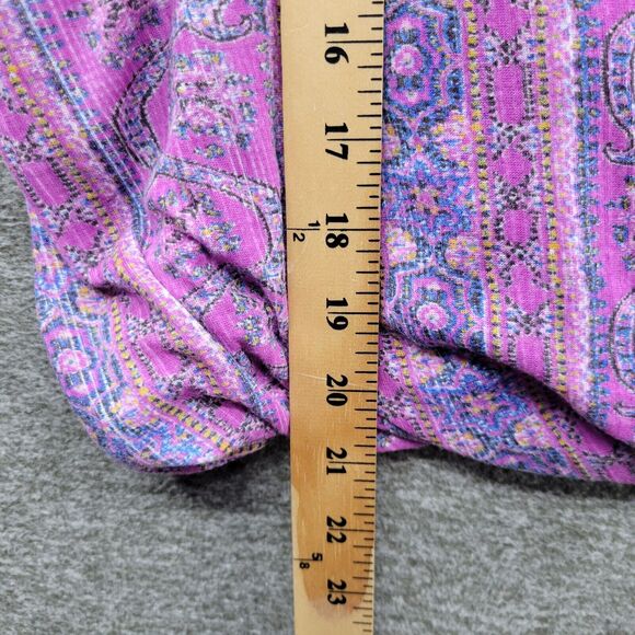 Free People Tank Women's Small Purple Summer Bloom Your Twisted Tank Top NWT - Picture 8 of 13